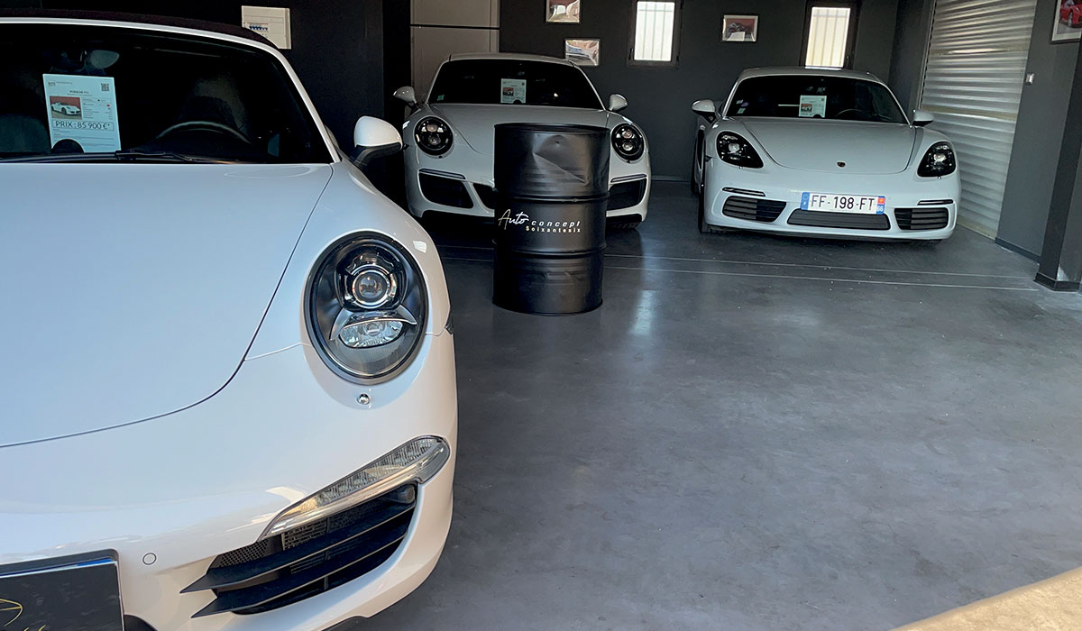 Porsche showroom