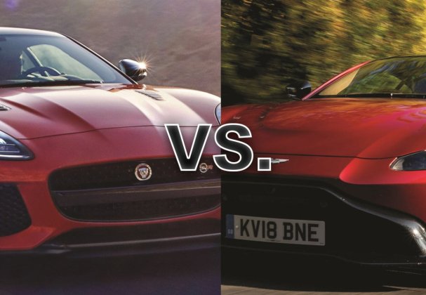 Jaguar F-Type vs. Aston Martin Vantage, le match des sportives d'entrée de gamme