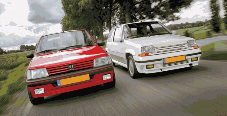 Le duel franco-français : Peugeot 205 GTI VS Renault 5 Turbo
