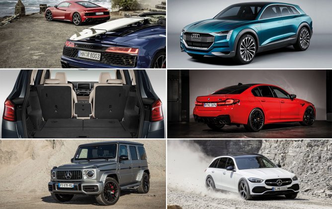 L'essentiel: AUDI vers une édition spéciale de la R8, BMW la future M5 hybride, MERCEDES une Classe G indéboulonnable.