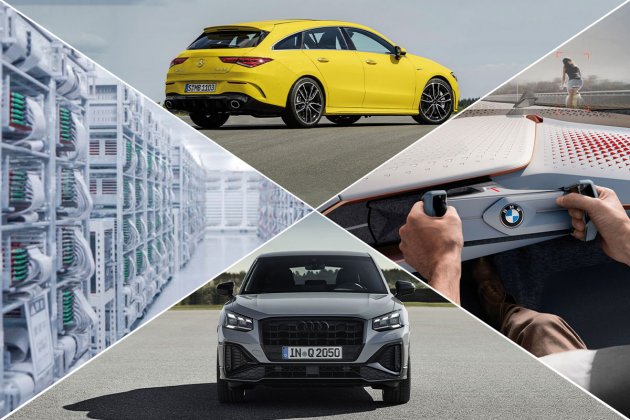 L'essentiel : BMW et le volant du futur, AUDI le Q2 débute ses adieux, MERCEDES une batterie solide et l'arrêt du break ?