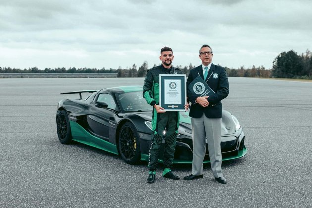 Rimac bat un record de vitesse en marche arrière